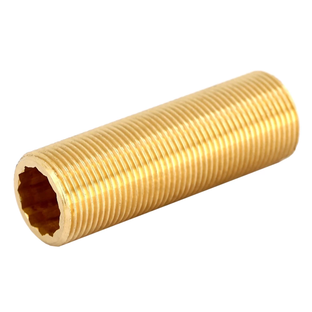 Сгон прямой Viega 3535 1/2″ Ду15 Ру25 длина 60 мм, бронзовый, сплошная наружная резьба