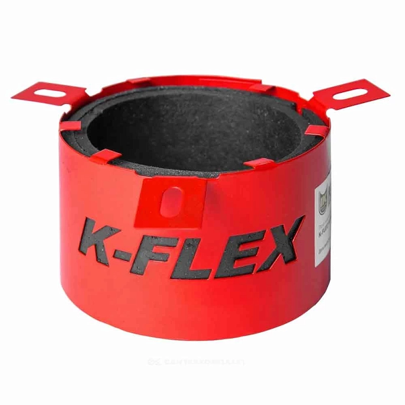Муфта противопожарная K-FLEX K-Fire Collar Дн50 для труб, материал - сталь, цвет - красный, отгрузка кратно 116шт