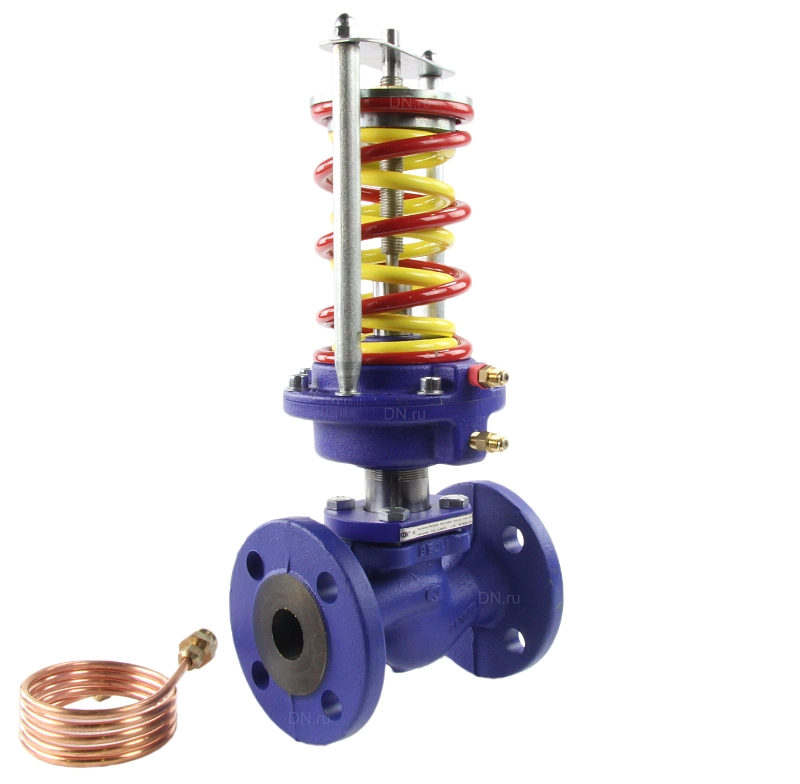 Регулятор давления до себя PRB1030N-F-DA Ду25 Ру16 Kvs6,3 прямого действия, серый чугун СЧ20, фланцевый, Tmax до 150°С, диапазон настройки 1 (0,4 - 1,6 кгс/см2)