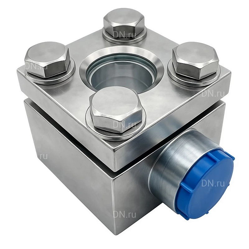 Стекло смотровое SG1-21G-T тип В ГОСТ 21836-2021 Ду25 Ру40 одностороннее, материал - углеродистая сталь, резьбовое